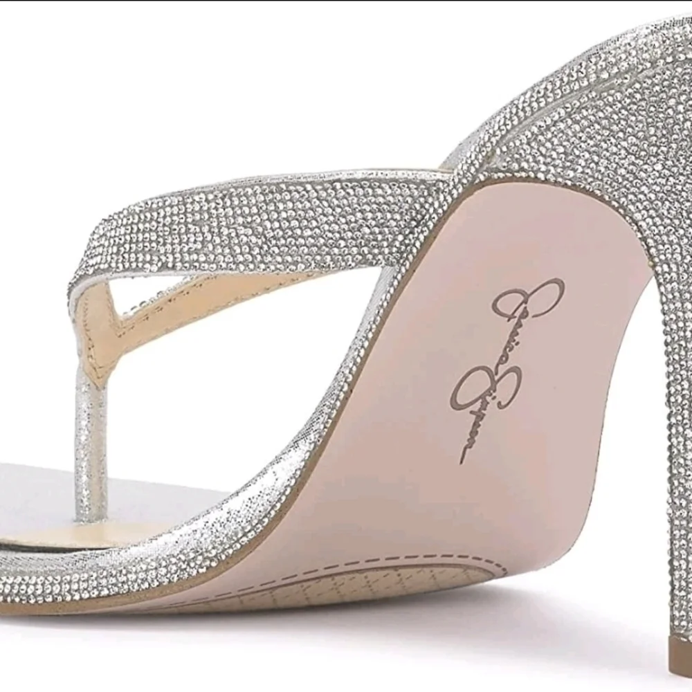 Elegant Silver Women's Heels
